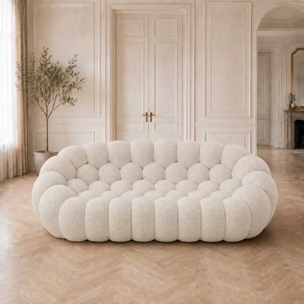 Tissu 3D / Blanc cassé