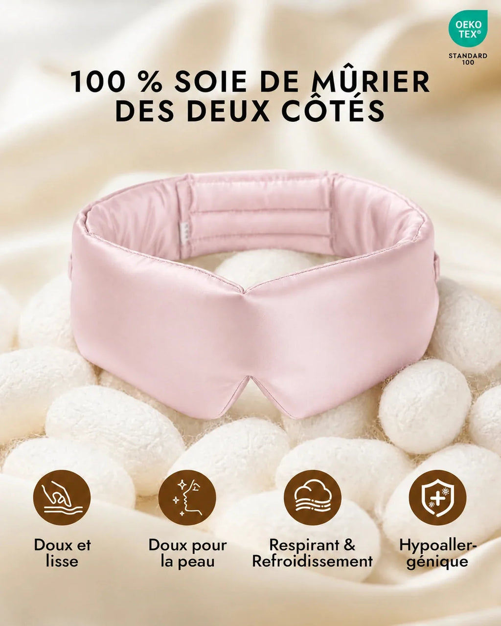 Masque de Nuit en Soie 22 Momme