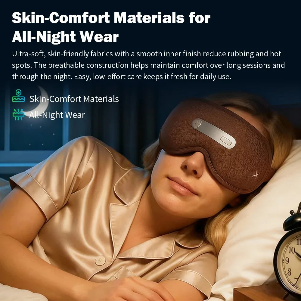 Masque de Sommeil Intelligent Chauffant & Massant
