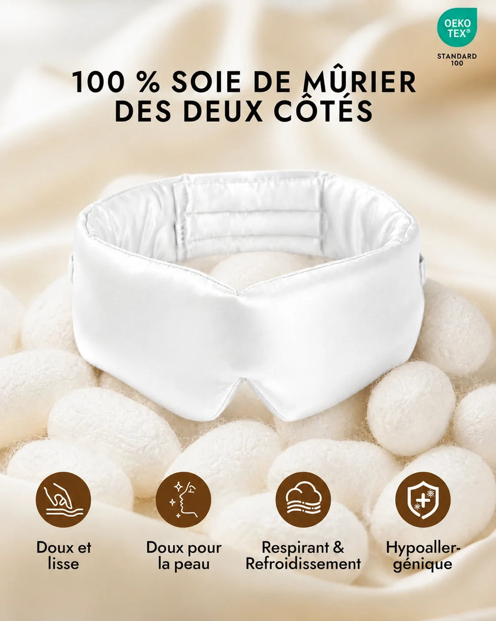 Masque de Nuit en Soie 22 Momme